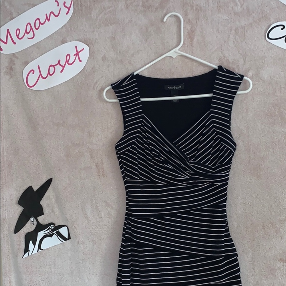 WHBM Striped Fitted Shirt